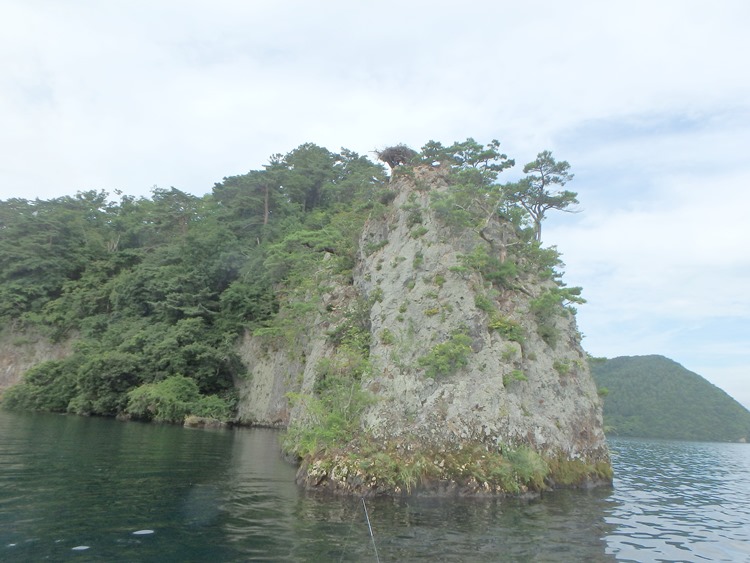 猪苗代湖の岬