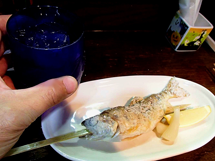 ヤマメの塩焼きは釣り人の特権